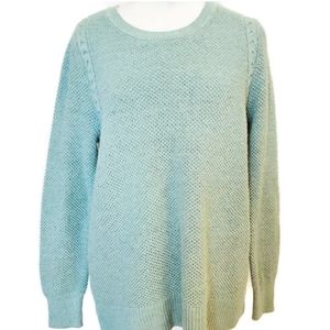 Loft Aqua pullover sweater round neck lomg sleeve
